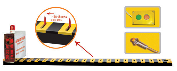 海城市V3嵌入式闯岗自动扎胎器/阻车器
